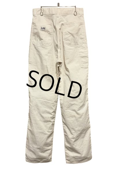 画像5: 70's【ビンテージ】【Lee】【リー】ホワイト 白【ペインターパンツ】【W29程度】  (5)
