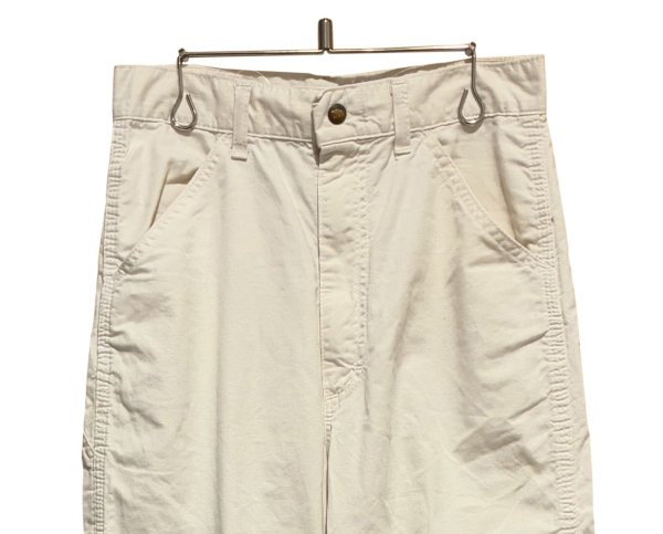 画像4: 70's【ビンテージ】【Lee】【リー】ホワイト 白【ペインターパンツ】【W29程度】  (4)