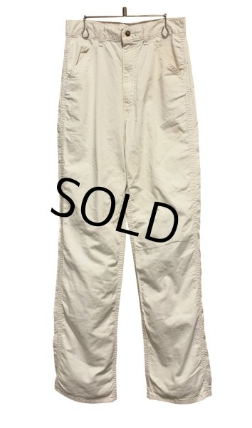 画像2: 70's【ビンテージ】【Lee】【リー】ホワイト 白【ペインターパンツ】【W29程度】  (2)