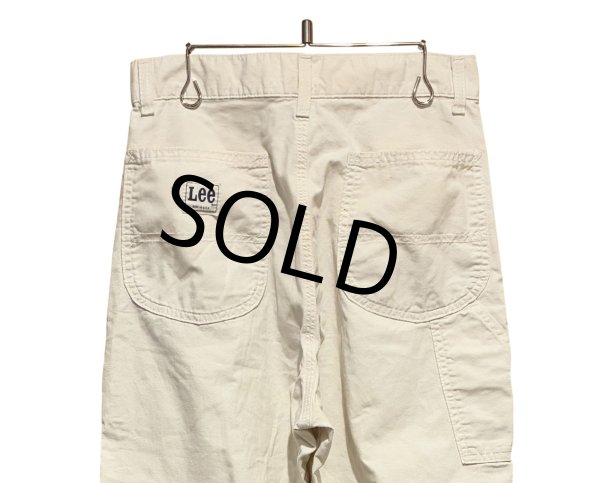 画像1: 70's【ビンテージ】【Lee】【リー】ホワイト 白【ペインターパンツ】【W29程度】  (1)