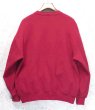 画像3: 90'ｓ【USA製】【RUSSELL】ラッセル 【ビンテージ】ワインレッド【無地】【クルーネック】前V スウェット【サイズＸL】  (3)