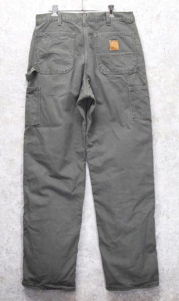 画像5: 90's~【USA製】【ビンテージ】【カーハート】【carhartt】チャコール【コットン】裏地付き【ペインターパンツ】【33ｘ34】  (5)