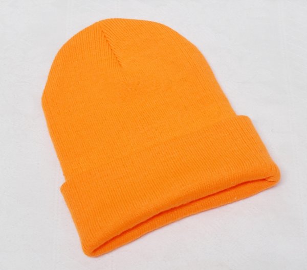 画像3: デッドストック【ビンテージ】【PORT＆COMPANY】ポート&カンパニー PLOJECT PAULIE【蛍光オレンジ】【トマトワッペン】 【ニットキャップ】【ニット帽】   (3)