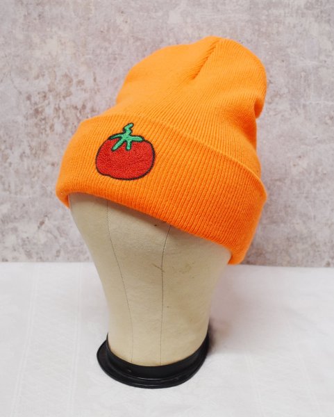 画像5: デッドストック【ビンテージ】【PORT＆COMPANY】ポート&カンパニー PLOJECT PAULIE【蛍光オレンジ】【トマトワッペン】 【ニットキャップ】【ニット帽】   (5)