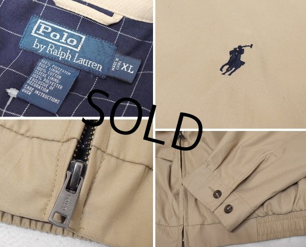 画像2: ビンテージ【ラルフローレン】【RALPH LAUREN】【ベージュ】【スウィングトップ】【ジップアップブルゾン】【サイズXＬ】  (2)
