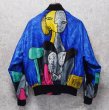 画像4: ビンテージ【GDT TOO】【ピカソ】黄色い背景の女 総柄【ポリブルゾン】ジップアップブルゾン ワンサイズ   (4)