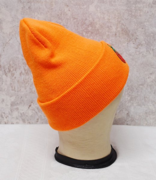 画像8: デッドストック【ビンテージ】【PORT＆COMPANY】ポート&カンパニー PLOJECT PAULIE【蛍光オレンジ】【トマトワッペン】 【ニットキャップ】【ニット帽】   (8)