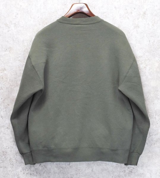 画像3: 90'ｓ【USA製】【RUSSELL】ラッセル 【ビンテージ】若草色【無地】【クルーネック】前V スウェット【サイズL】  (3)