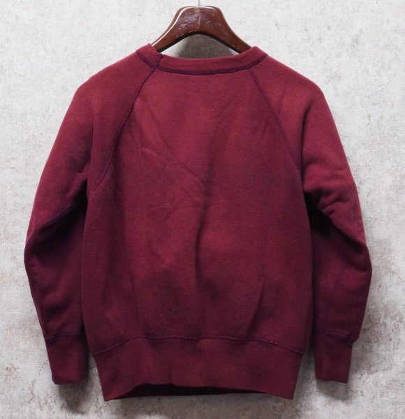 画像4: 60's【ビンテージ】【DENVER UNIVERSITY】デンバー大学【フロッキープリント】カレッジロゴ【エンジ】【スウェット】【サイズL程度】  (4)