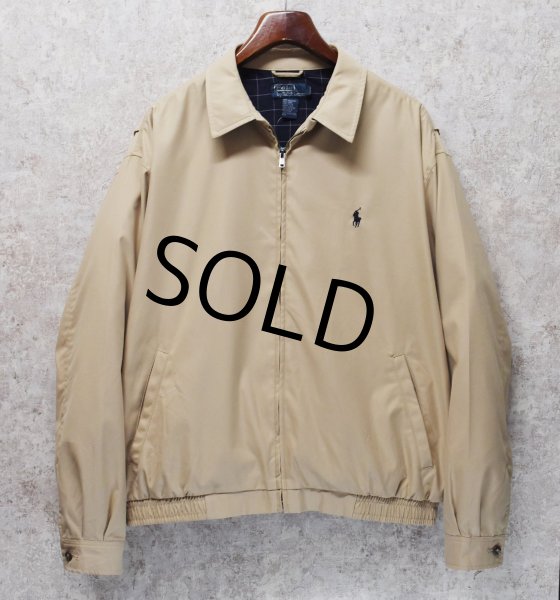 画像1: ビンテージ【ラルフローレン】【RALPH LAUREN】【ベージュ】【スウィングトップ】【ジップアップブルゾン】【サイズXＬ】  (1)