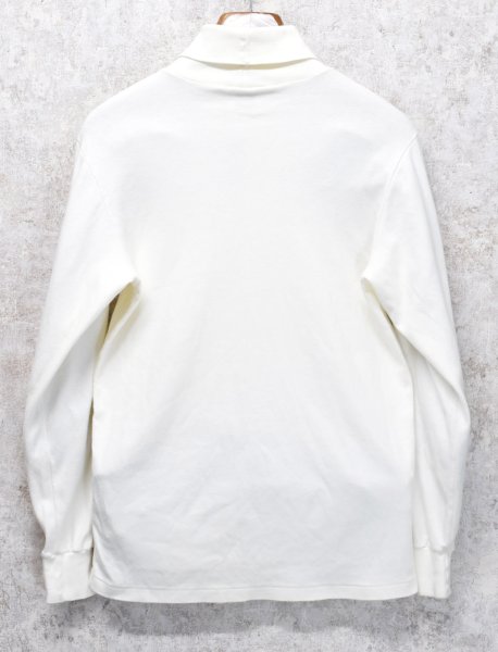 画像3: ほぼ未使用 90's【USA製】ビンテージ【J-crew】ジェイクルー【オフホワイト】無地【タートルネックロンT】【サイズS】  (3)