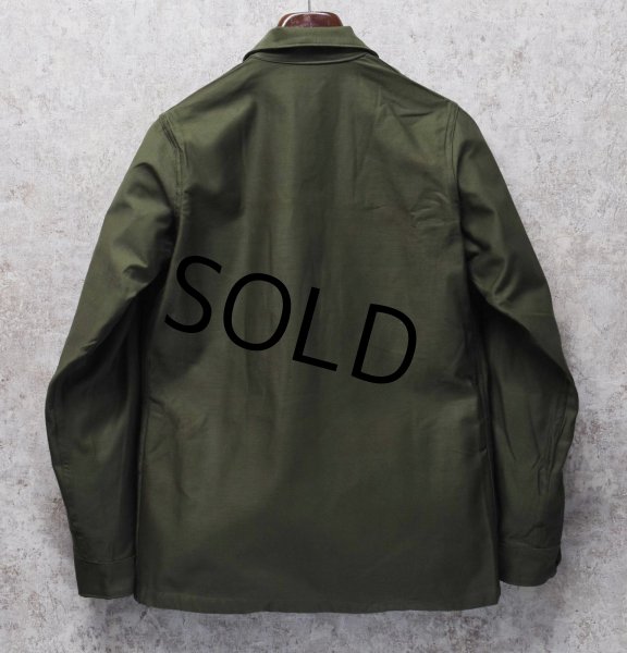 画像3: デッドストック【60's】【U.S.ARMY】【米軍実物】【ビンテージ】平ボタン【ユーティリティシャツ】【14 1/2×33】  (3)