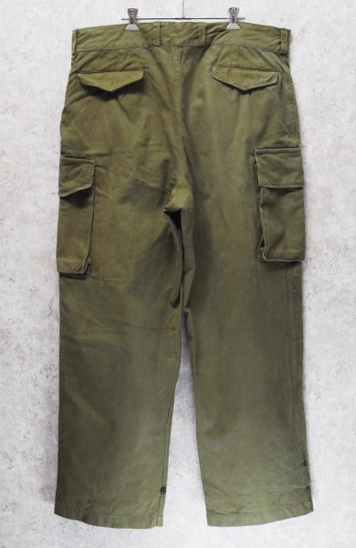画像5: 【50'ｓ∼】【ビンテージ】【フランス軍】【フレンチアーミー】M47【M-47前期】サイズ39【フィールドトラウザーズ】【カーゴパンツ】【ｗ42程度】  (5)