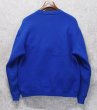 画像3: 90'ｓ【USA製】【RUSSELL】ラッセル 【ビンテージ】青【無地】【クルーネック】前V スウェット【サイズXL】  (3)