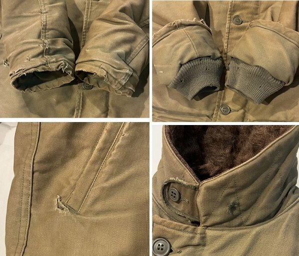 画像3: 40's【ビンテージ】【米軍実物】【U.S.NAVY】【N-1】【デッキジャケット】【US40程度】  (3)