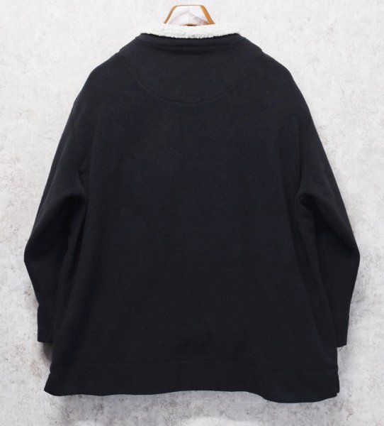 画像4: 90's【USA製】【SJB Sport】黒 ハーフジップ【フリースジャケット】【首元裏ボア付き】フリース【サイズXL】  (4)