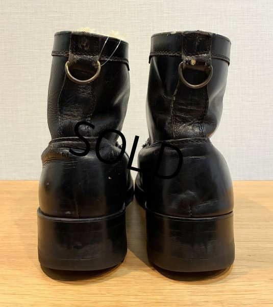 画像5: 50's〜【USA製】【黒】裏ボア付き レザーブーツ【サイズ 26.5〜27ｃｍ】  (5)