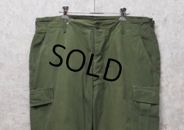 画像4: 【60's】【米軍実物】【ビンテージ】 【U.S.ARMY】ノンリップ【ジャングルファティーグパンツ】【L-Short】  (4)