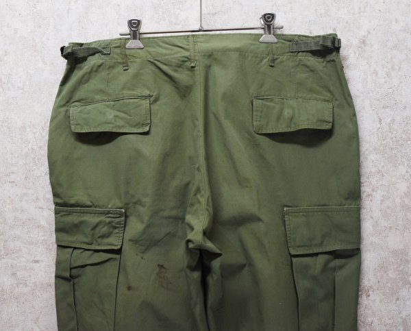 画像5: 【60's】【米軍実物】【ビンテージ】 【U.S.ARMY】ノンリップ【ジャングルファティーグパンツ】【L-Short】  (5)