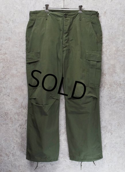 画像1: 【60's】【米軍実物】【ビンテージ】 【U.S.ARMY】ノンリップ【ジャングルファティーグパンツ】【L-Short】  (1)