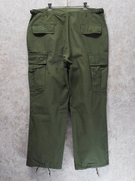 画像6: 【60's】【米軍実物】【ビンテージ】 【U.S.ARMY】ノンリップ【ジャングルファティーグパンツ】【L-Short】  (6)