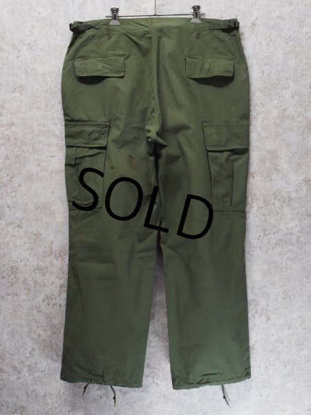 画像6: 【60's】【米軍実物】【ビンテージ】 【U.S.ARMY】ノンリップ【ジャングルファティーグパンツ】【L-Short】  (6)