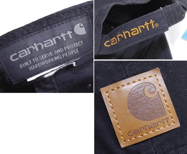画像2: 【ビンテージ】【carhartt】【カーハート】【黒】【ロゴ入り】 【ベースボールキャップ】フリーサイズ    (2)