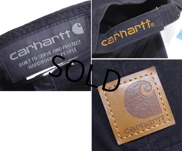 画像2: 【ビンテージ】【carhartt】【カーハート】【黒】【ロゴ入り】 【ベースボールキャップ】フリーサイズ    (2)