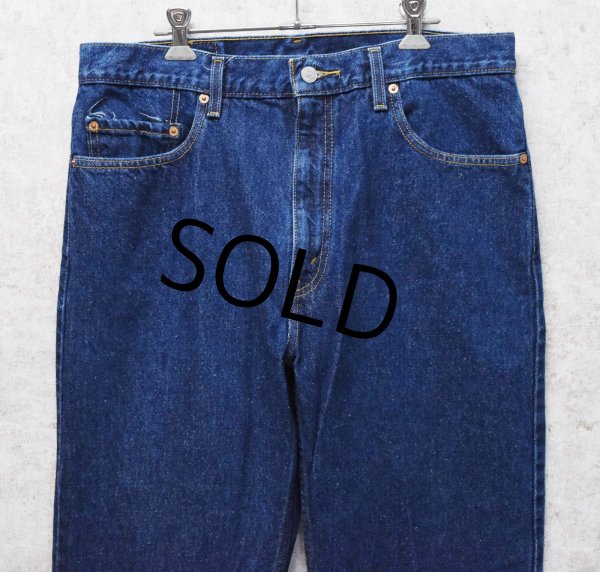 画像3: グアテマラ製【ビンテージ】【LEVI'S】【リーバイス５０５】505【濃紺】【デニムパンツ】【35×32】  (3)