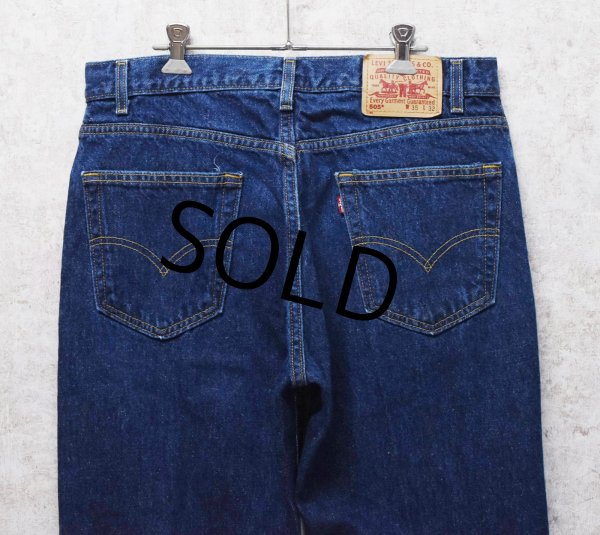 画像5: グアテマラ製【ビンテージ】【LEVI'S】【リーバイス５０５】505【濃紺】【デニムパンツ】【35×32】  (5)
