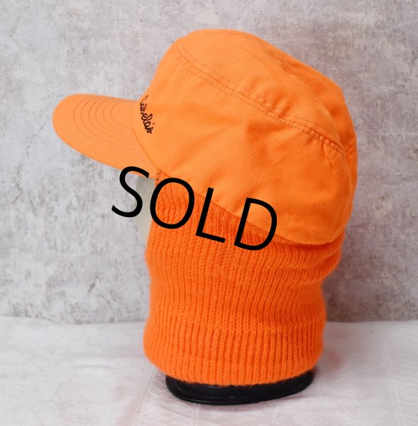 画像3: 【ビンテージ】カベラス【cabela's】オレンジ【フェイスマスク付き】キャップ【ニット帽】【サイズXL】  (3)