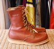 画像4: デッドストック【50's】【Red Wing】【レッドウィング】250【TUFFY】青タグ【ブラウン】レザーシューズ【１０ホールブーツ】【7D】【25cm程度】  (4)