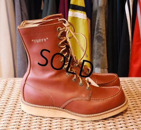 画像5: デッドストック【50's】【Red Wing】【レッドウィング】250【TUFFY】青タグ【ブラウン】レザーシューズ【１０ホールブーツ】【7D】【25cm程度】  (5)