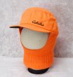 画像1: 【ビンテージ】カベラス【cabela's】オレンジ【フェイスマスク付き】キャップ【ニット帽】【サイズXL】  (1)