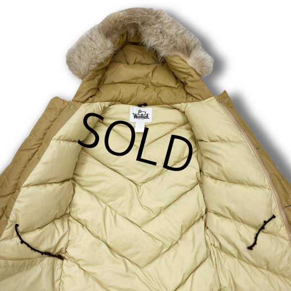 画像4: 70's【ビンテージ】【ウールリッチ】【Woolrich】【ベージュ】【中綿入り】【ファーフード付き】【中綿ダウンジャケット】【サイズM程度】  (4)