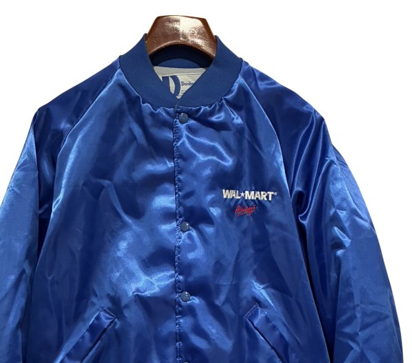 画像1: 【USA製】【ビンテージ】【Dunbrooke 】ダンブルック【WALMART】青【ナイロンジャケット】【スタジャン】【サイズＸＬ】  (1)