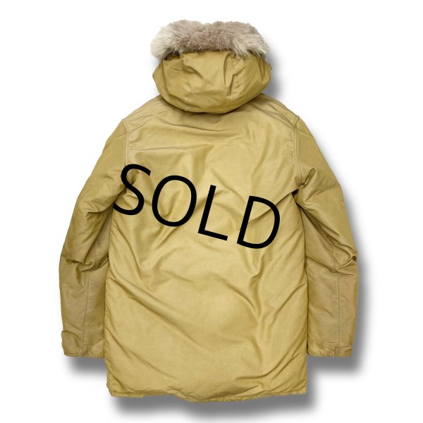 画像3: 70's【ビンテージ】【ウールリッチ】【Woolrich】【ベージュ】【中綿入り】【ファーフード付き】【中綿ダウンジャケット】【サイズM程度】  (3)