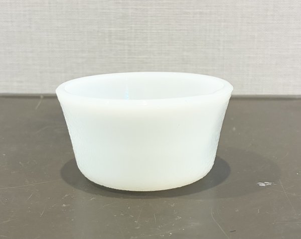 画像1: ビンテージ【アンティーク】【グラスベイク】Glasbake【ホワイト】【カスタードカップ】【小鉢】 (1)