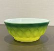 画像3: 【ファイヤーキング】【Fire King】キンバリー グリーンｘイエロー　チリボウル【シリアルボウル】  (3)