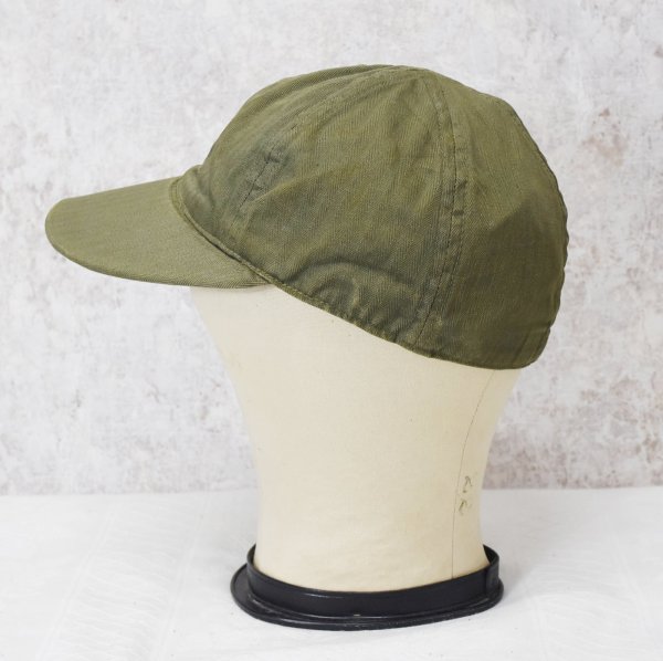 画像6: 40's【ビンテージ】米軍実物【U.S.NAVY】【USN】【N-3】【HBTキャップ】サイズ 7 3/8【57.5ｃｍ程度】  (6)