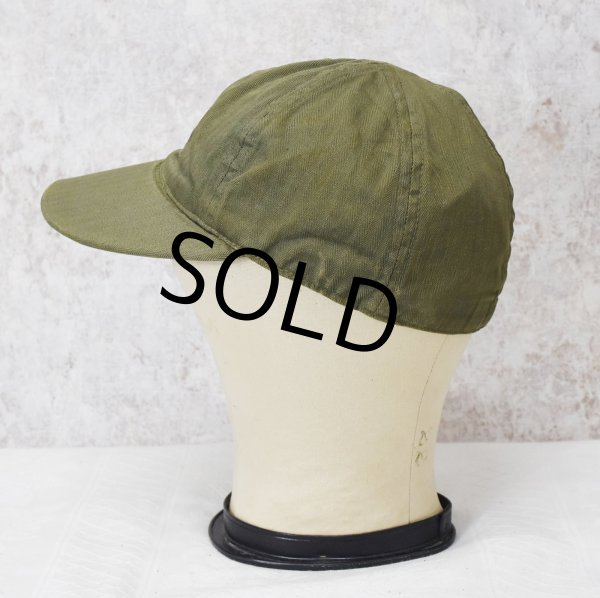 画像6: 40's【ビンテージ】米軍実物【U.S.NAVY】【USN】【N-3】【HBTキャップ】サイズ 7 3/8【57.5ｃｍ程度】  (6)