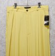 画像1: 90’S~ デッドストック USA製【JAMES LORD】ジェームズ・ロード【黄色】レーヨン ２タック【パンツ】【W34】  (1)