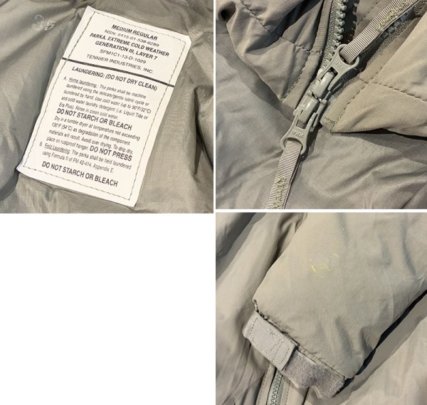 画像2: ほぼ未使用【米軍実物】【ECWCS】【GENIII】【レベル7】【プリマロフトジャケット】【M-Ｒ】  (2)
