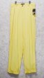 画像3: 90’S~ デッドストック USA製【JAMES LORD】ジェームズ・ロード【黄色】レーヨン ２タック【パンツ】【W34】  (3)