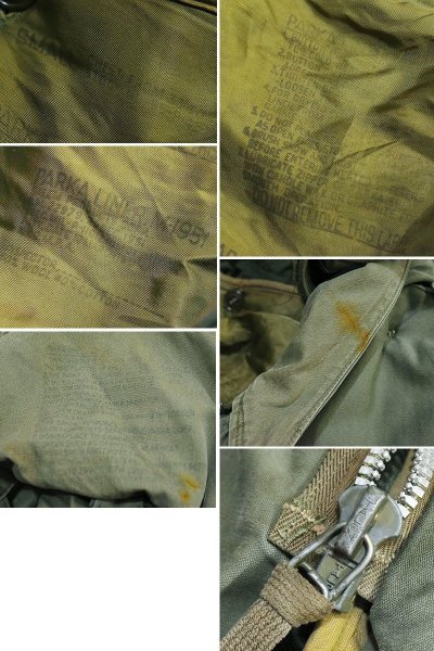 画像2: 【50's】【ビンテージ】【米軍実物】【M-51】フルセット【モッズパーカー】【フィールドパーカー】【フィッシュテイルパーカー】  (2)