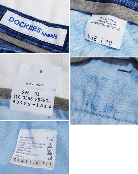 画像2: 【90's〜】【ビンテージ】【DOCKERS】ドッカーズ【Khakis】【２タックデニムパンツ】【36ｘ30】  (2)