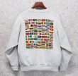 画像4: ~90's【ビンテージ】USA製【ONEITA】【オニータ】【国旗プリント】グレー【スウェット】【サイズL】  (4)