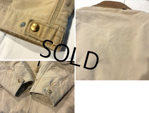 画像3:  USA製 ビンテージ【carhartt】【カーハート】デトロイトジャケット【ダック地】裏地ブランケット【US44】  (3)