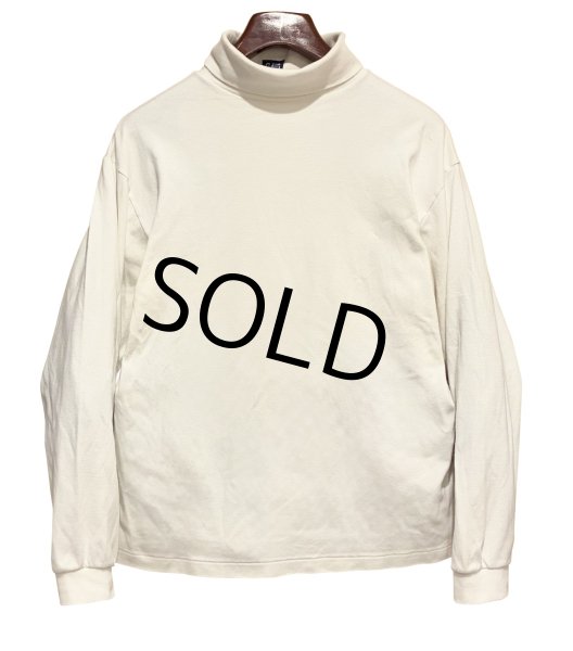 画像1: 90's ビンテージ USA製【GAP】オールドギャップ【白】無地【タートルネックロンT】【サイズL】  (1)