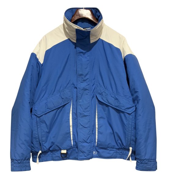 画像1: ビンテージ USA製【80's】【Woolrich】ウールリッチ【青×白】【中綿入りジャケット】サイズXL  (1)
